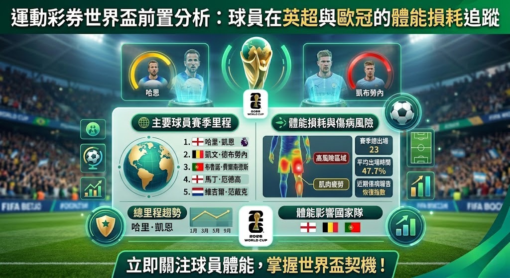 球員在英超與歐冠的體能損耗追蹤
